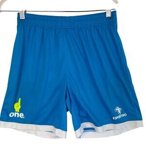 Esportiko Kids The Real Deal Athletic Performance Gym Shorts Size M Blue